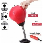 ​Επιτραπέζιος Σάκος Του Μποξ-Desktop Punching Ball Μαύρο/Κόκκινο Χρώμα