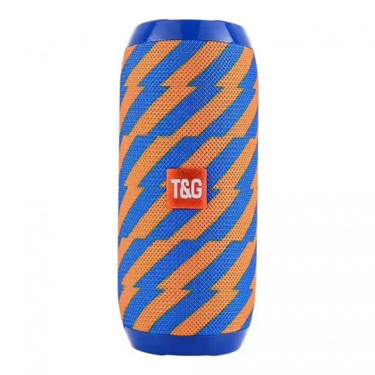 Φορητό Ασύρματο Ηχείο Bluetooth T&G TG-117, σε μπλε/πορτοκαλί χρώμα