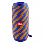 Φορητό Ασύρματο Ηχείο Bluetooth T&G TG-117, σε μπλε/πορτοκαλί χρώμα