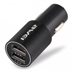 Φορτιστής Αυτοκινήτου AWEI C100 Dual USB σε μαύρο χρώμα