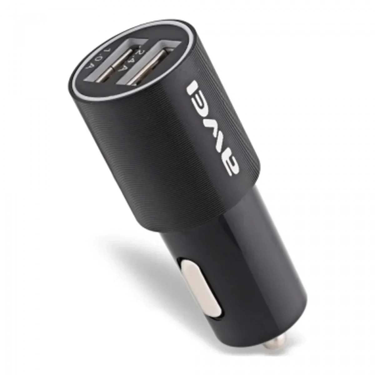 Φορτιστής Αυτοκινήτου AWEI C100 Dual USB σε μαύρο χρώμα
