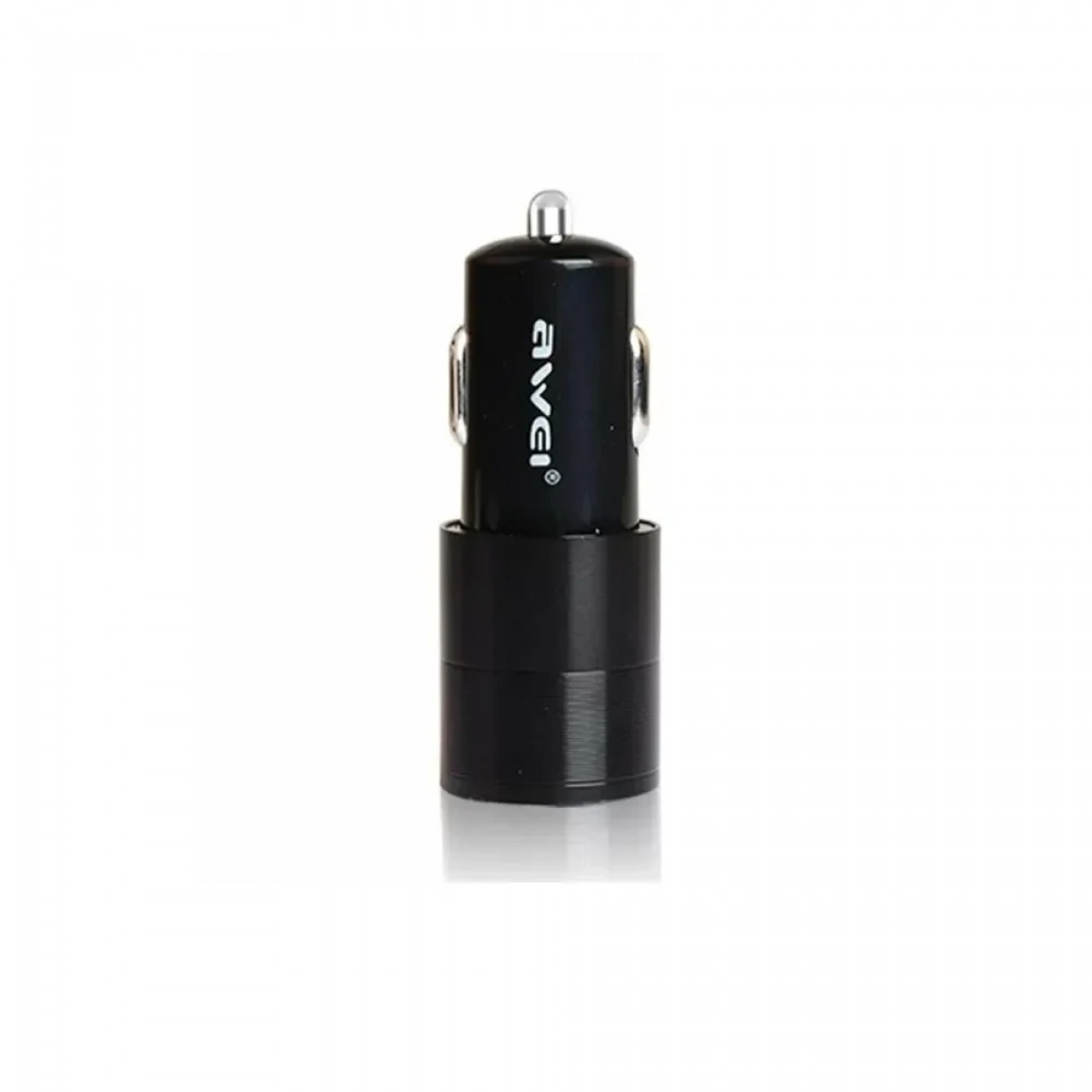 Φορτιστής Αυτοκινήτου AWEI C100 Dual USB σε μαύρο χρώμα