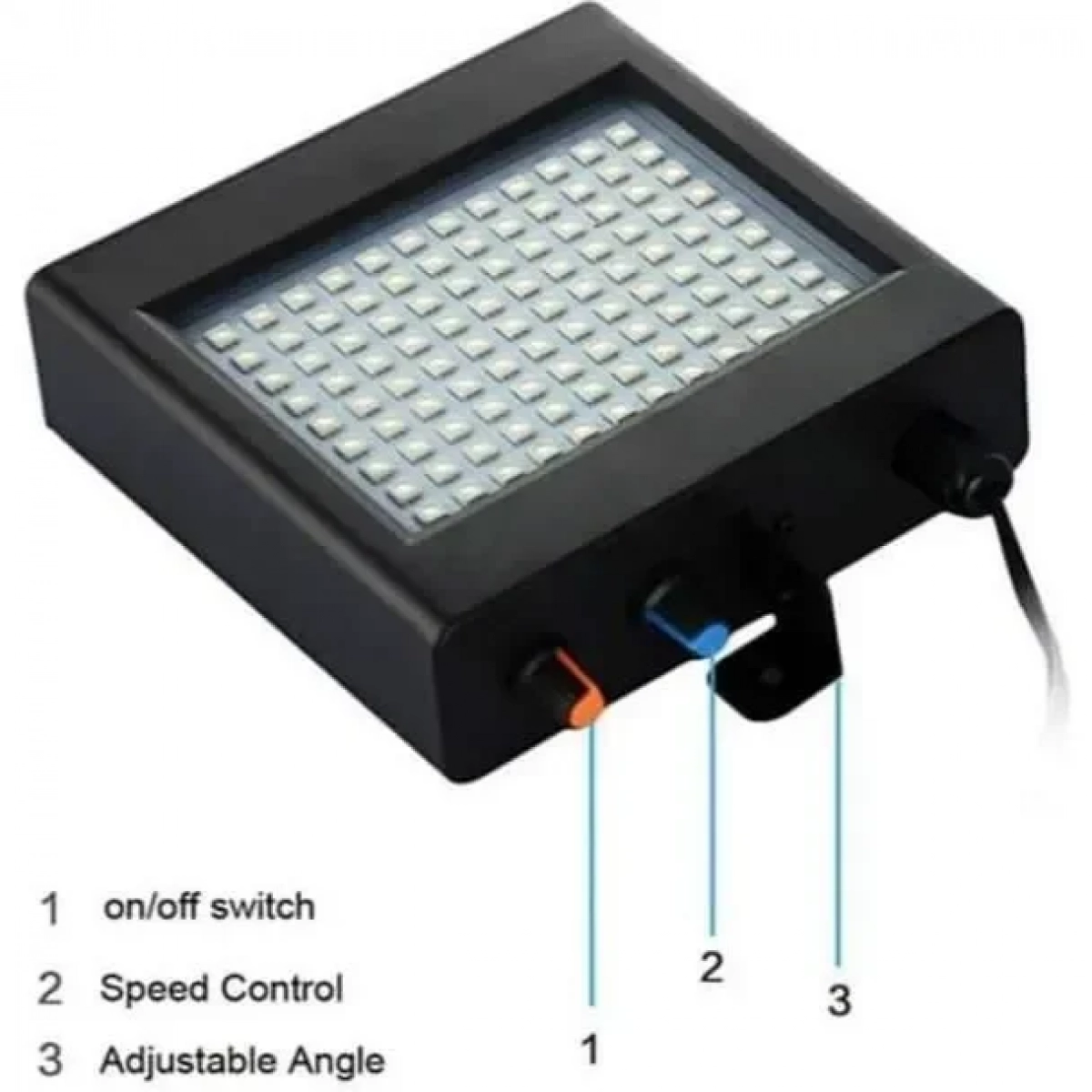 Φωτορυθμικό LED Room Strobe 108 DJ 25W OEM Μαύρο Χρώμα