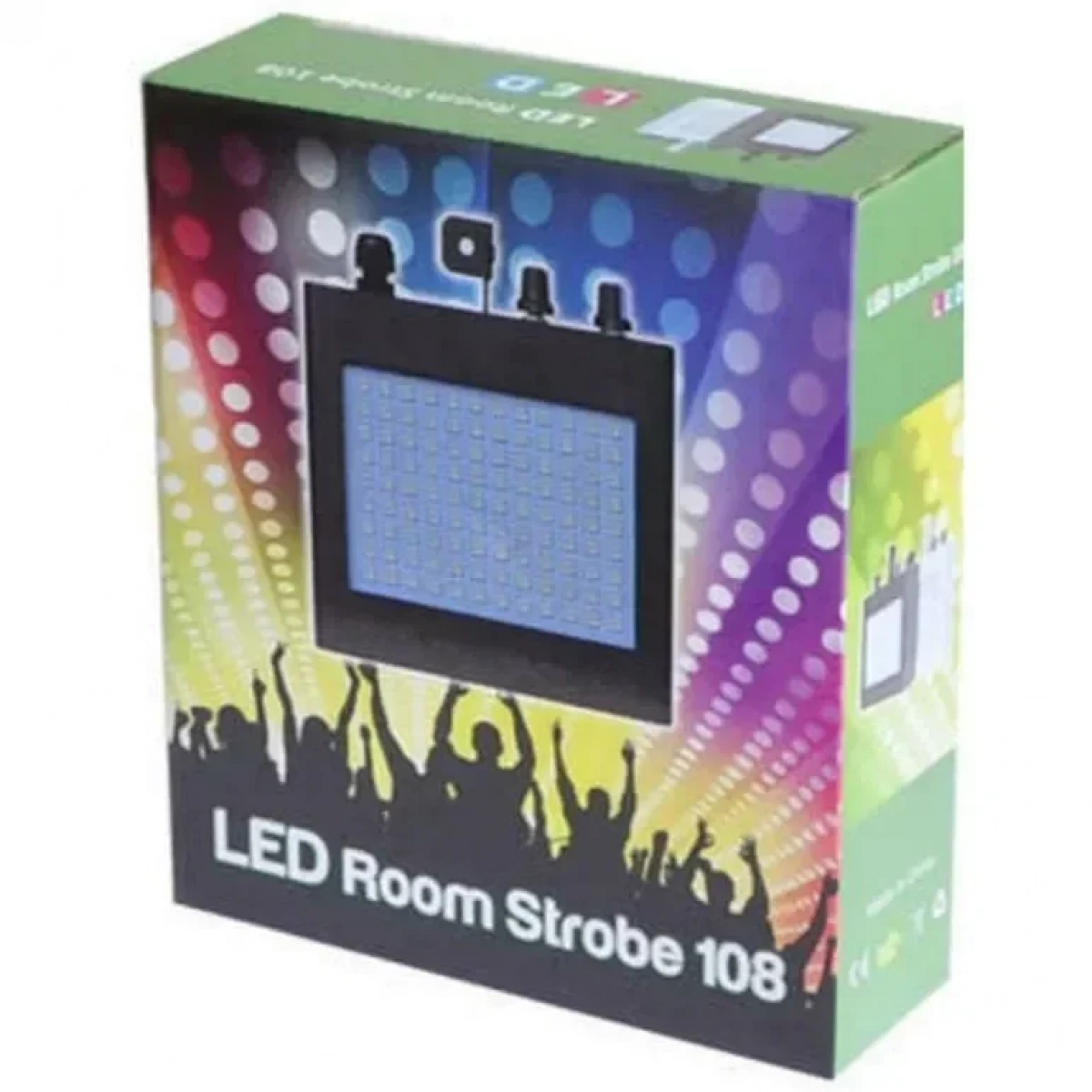 Φωτορυθμικό LED Room Strobe 108 DJ 25W OEM Μαύρο Χρώμα