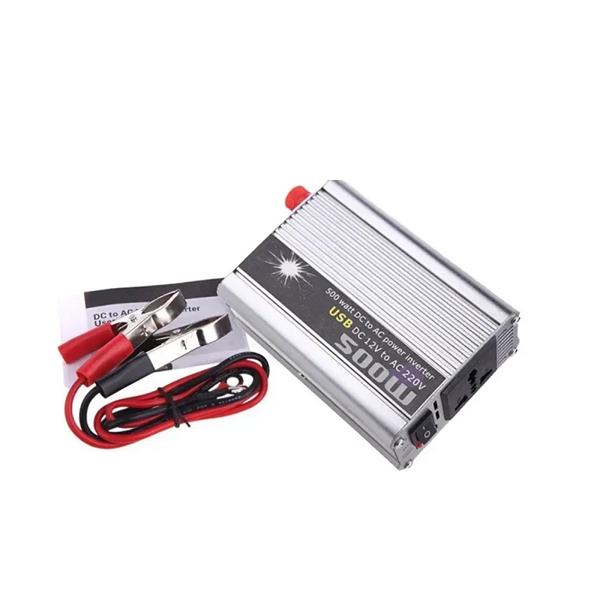 Inverter τροποποιημένου ημιτόνου DC 12V σε AC 220V με USB TBE 500W