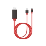 Καλώδιο Type-C σε HDMI 4K 2m με USB Τροφοδοσία - Κόκκινο
