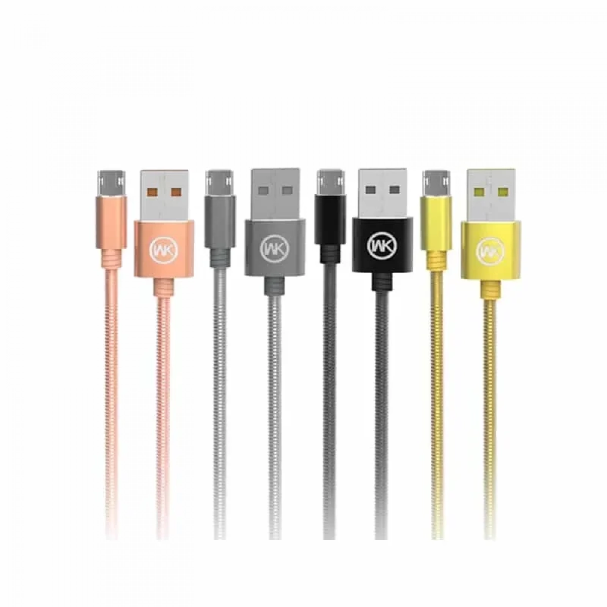 Καλώδιο WK WDC-013 King Kong Braided Micro Usb to USB 1m, σε μαύρο χρώμα