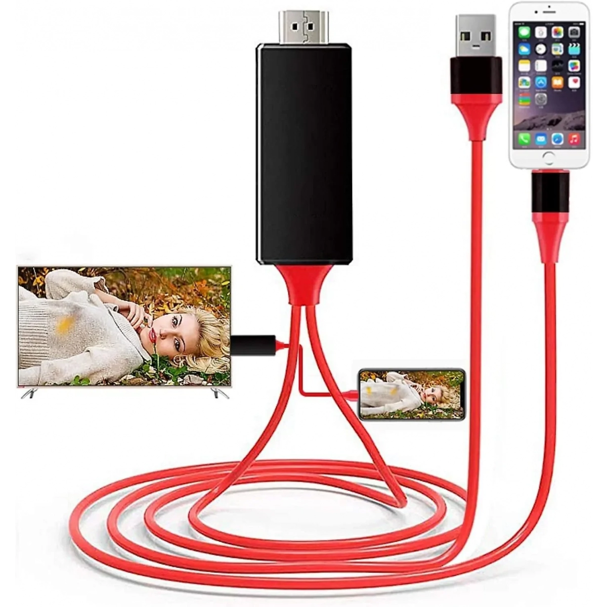 Καλώδιο Universal HDMI Cable PLUG AND PLAY HDMI HDTV TV Adapter Digital AV Cable 1080P