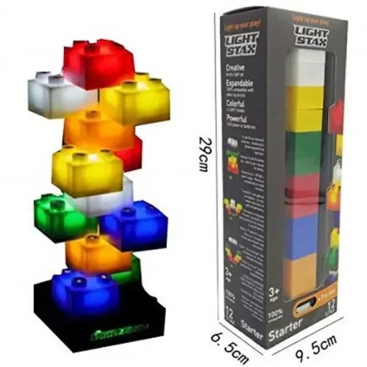 LED Τουβλάκια Light Stax Junior Starter 12Τμχ LS-M03001