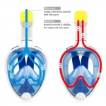 Μάσκα Θαλάσσης Ninja Full Face Free Breath Mask S/M, σε γαλάζιο χρώμα
