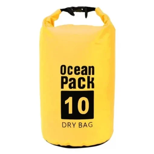 Ocean Pack Στεγανός Σάκος Ώμου με Χωρητικότητα 10 Λίτρων Κίτρινο Χρώμα