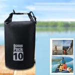Ocean Pack Στεγανός Σάκος Ώμου με Χωρητικότητα 10 Λίτρων Μαύρο Χρώμα
