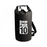 Ocean Pack Στεγανός Σάκος Ώμου με Χωρητικότητα 10 Λίτρων Μαύρο Χρώμα