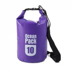 Ocean Pack Στεγανός Σάκος Ώμου με Χωρητικότητα 10 Λίτρων Μωβ Χρώμα