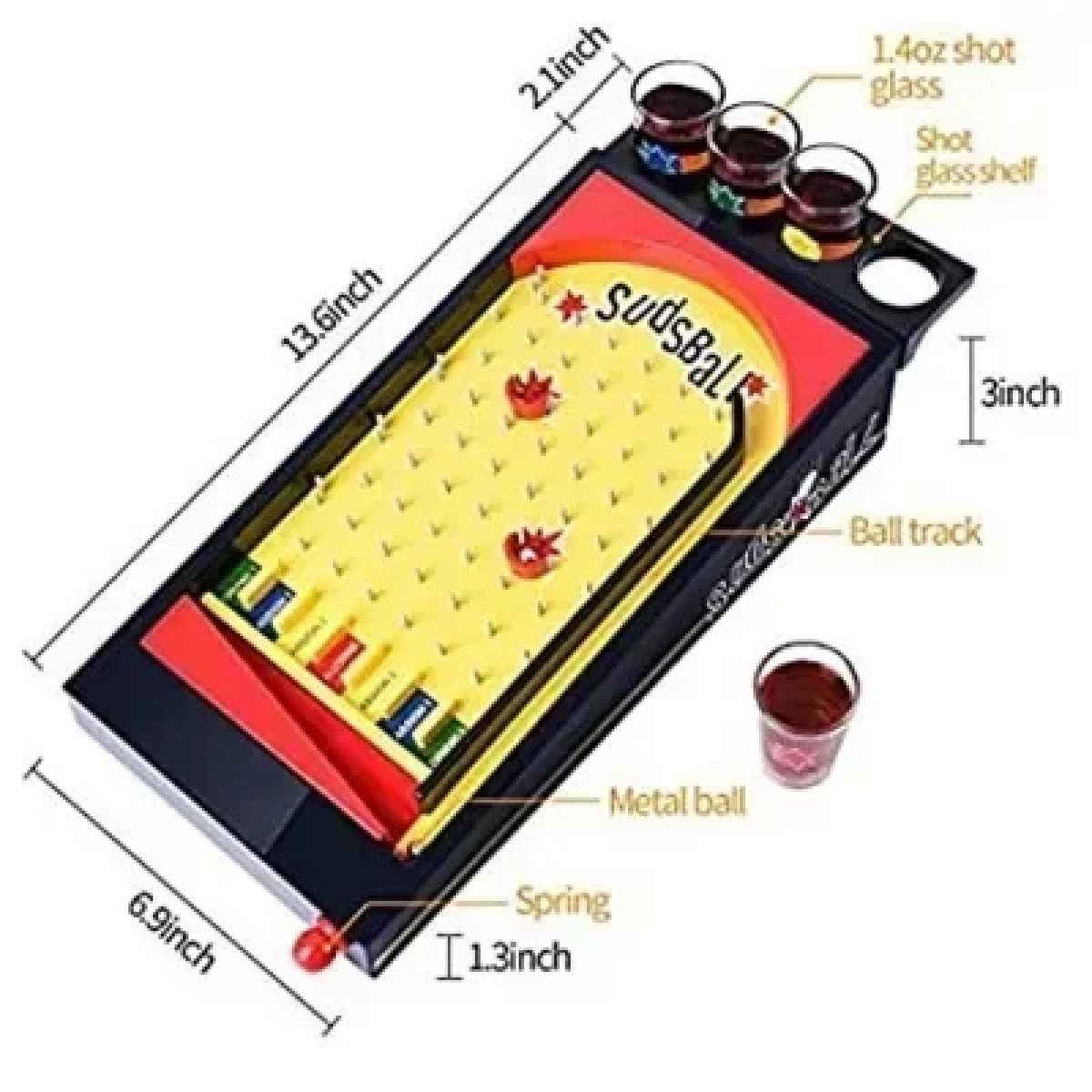 Παιχνίδι Διασκέδασης με Σφηνάκια - Sudsball Drinking Game
