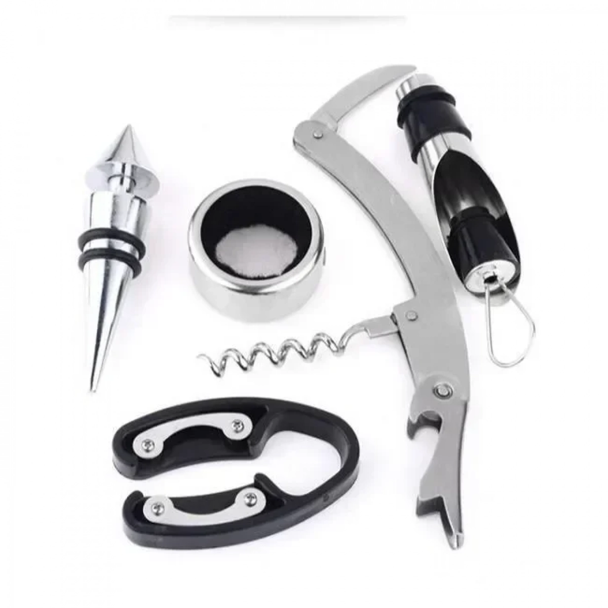 Σετ Κρασιού σε Θήκη Μπουκάλι 5τμχ - Wine Tools in a Bottle