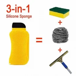 Σφουγγάρι Καθαρισμού Σιλικόνης 3 Σε 1 Αντιμικροβιακό Πολλαπλών Λειτουργιών Sponge Hero
