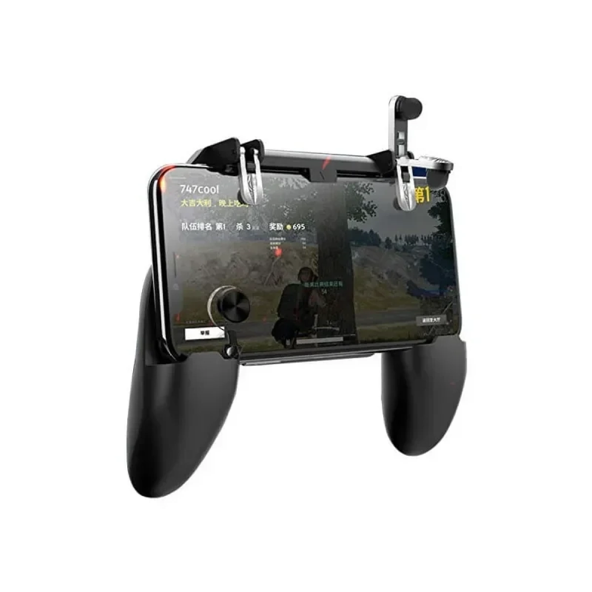 Χειριστήριο Παιχνιδιών PUBG W11+ – Fortnite με Joystick + Επαφές Σιλικόνης για Κινητά iOS & Android