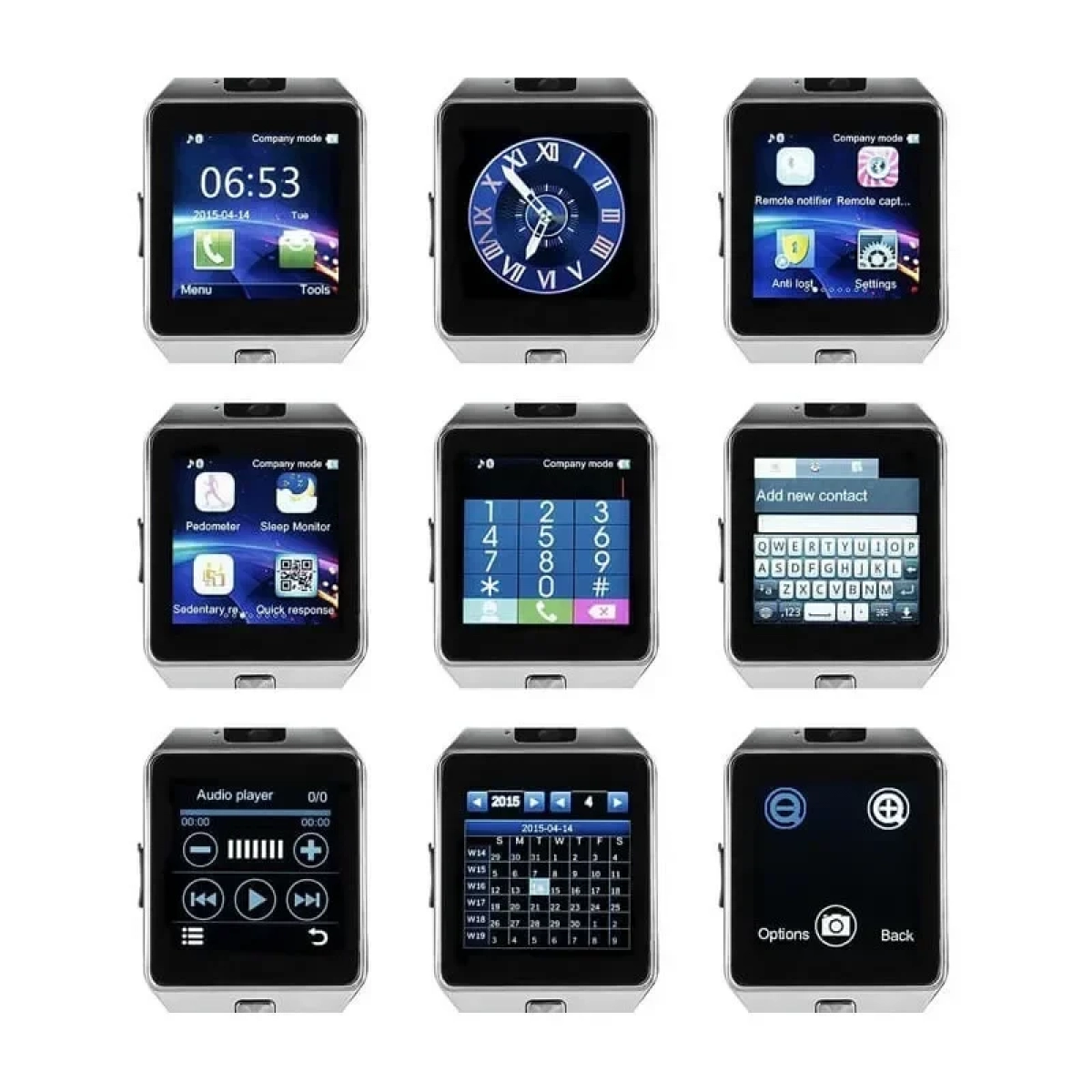 Smartwatch DZ09, σε μαύρο χρώμα - Image 2