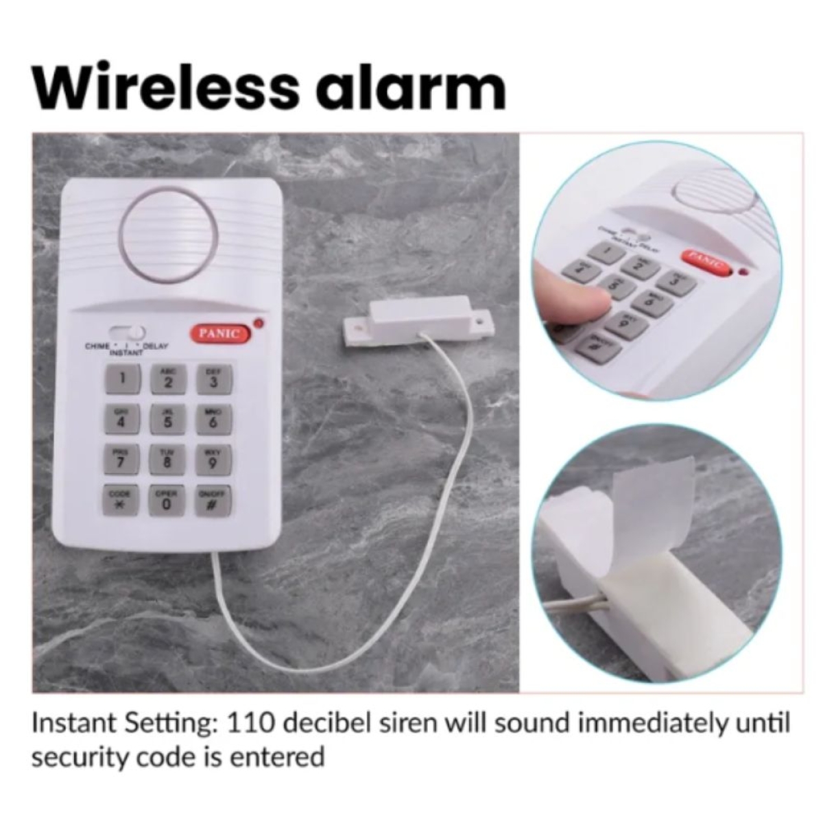 Σύστημα Συναγερμού Secure Pro keypad Alarm System έντασης 110 db - OEM