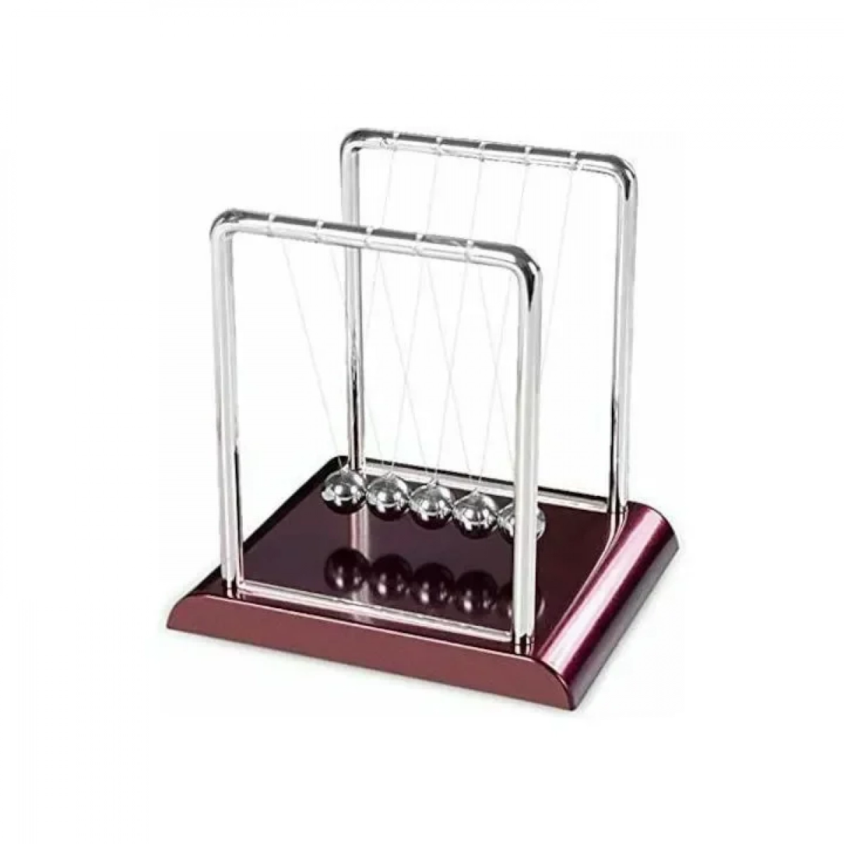 Το εκκρεμές του Νεύτωνα Newtons Cradle Balance, σε καφέ χρώμα