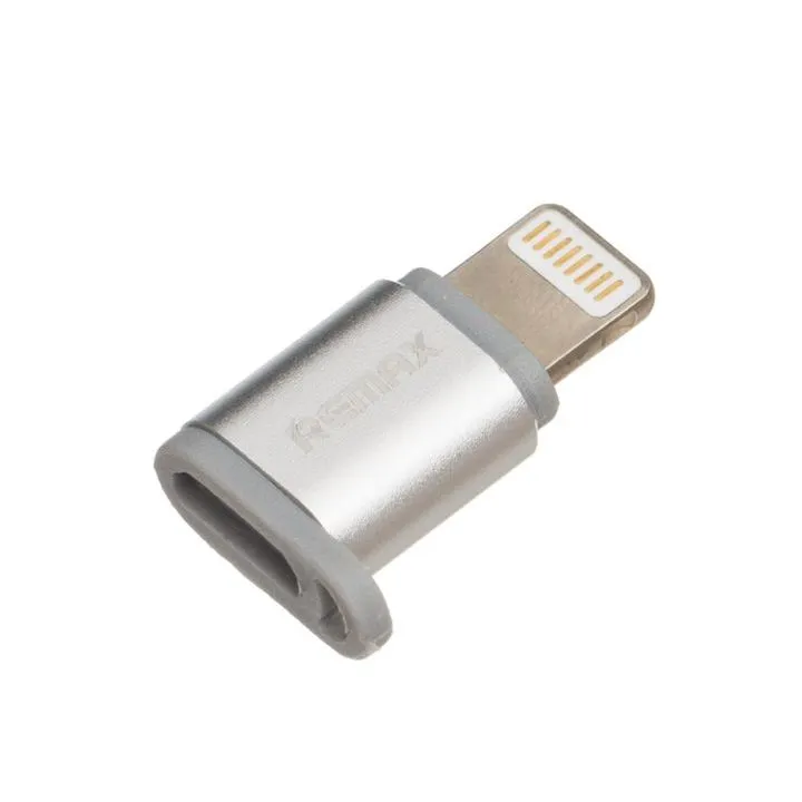 Remax Micro Usb Σε Lightning Port (Ra-Usb2), Σε Ασημί Χρώμα