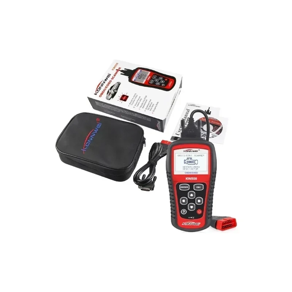 Ψηφιακό διαγνωστικό αυτοκινήτων OBDII/EOBD Konnwei KW808