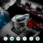 Ασύρματος Πομπός Handsfree Με Ακουστικό Bluetooth + USB Φορτιστής Αυτοκινήτου OEM V8 FM Transmitter