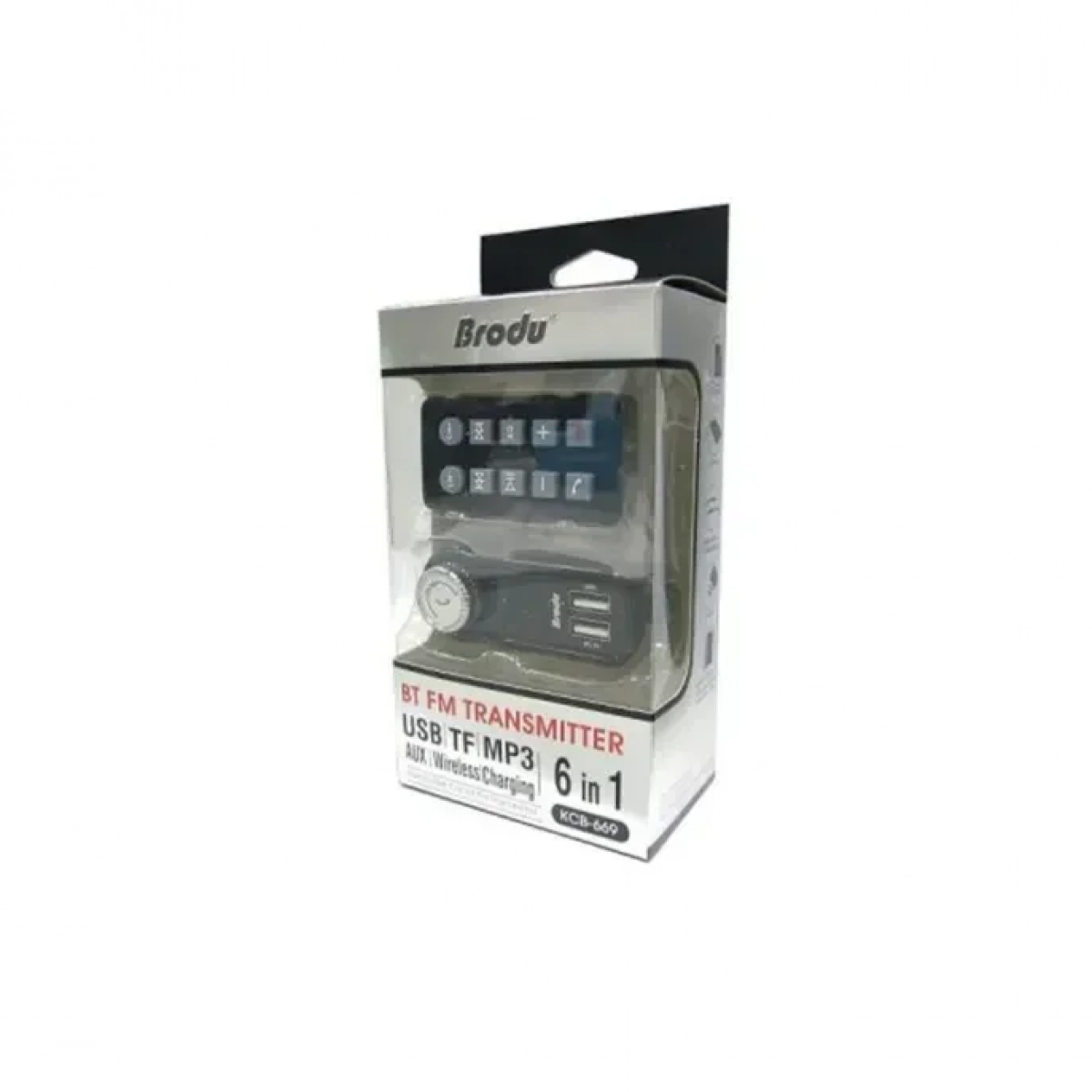 Brody KCB-669 FM Transmitter 6 in 1 - FM Πομπός Αυτοκινήτου με USB Φόρτισης 1A και Χειριστήριο