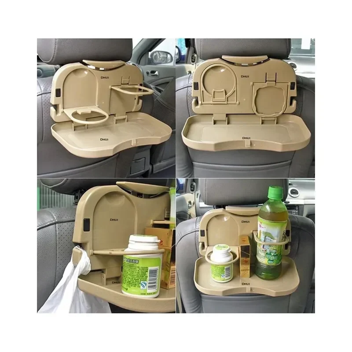 TRAVEL DINING TRAY TDT-1525 Αναδιπλούμενο Τραπεζάκι Αυτοκινήτου Σε γκρι χρώμα