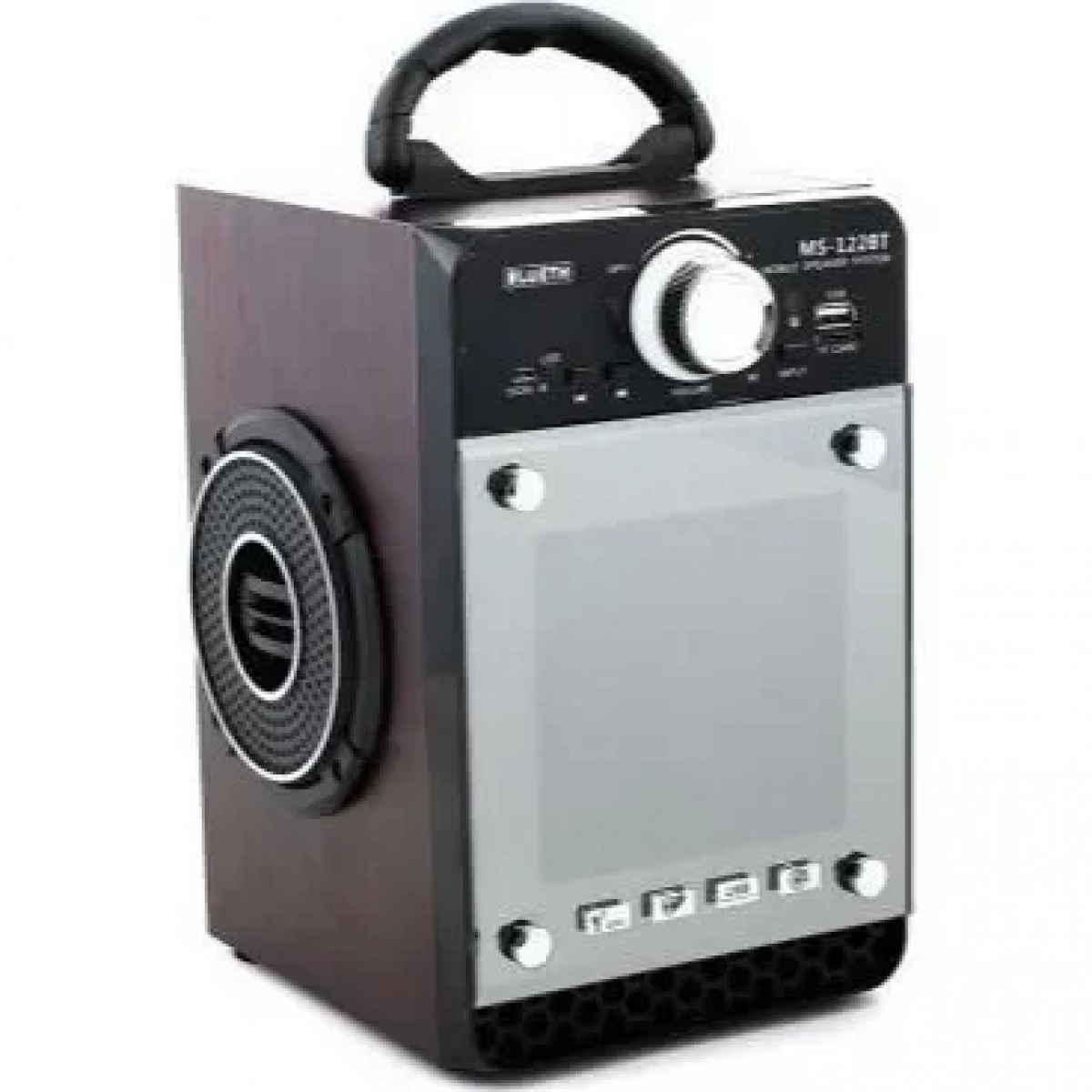Mini Ηχοσύστημα Bluetooth 16W USB/SD/AUX Multimedia Player KINGWON MS-122BT, σε κόκκινο χρώμα