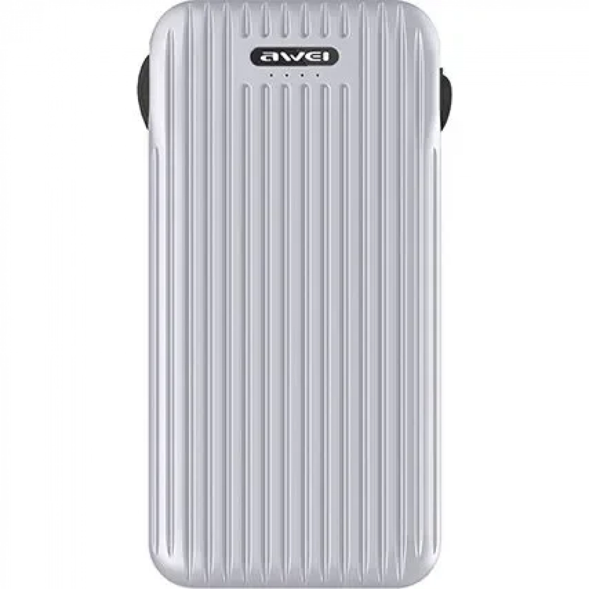 Power Bank Awei P80K 10000mAh, σε ασημί χρώμα