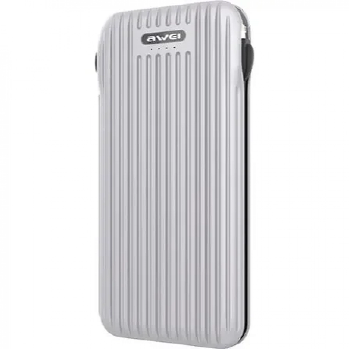 Power Bank Awei P80K 10000mAh, σε ασημί χρώμα