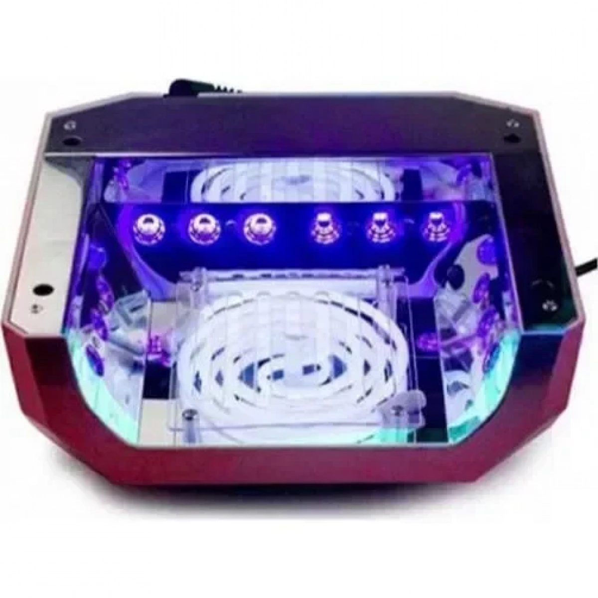παγγελματικό Φουρνάκι Νυχιών 36W Quick CCFL W-24 για ημιμόνιμο μανικιούρ - πεντικιούρ ροζ χρώμα