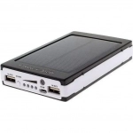 Ηλιακή Μπαταρία Φορτιστής και Φωτιστικό LED – Solar Power Bank 30000mAh Μαύρο