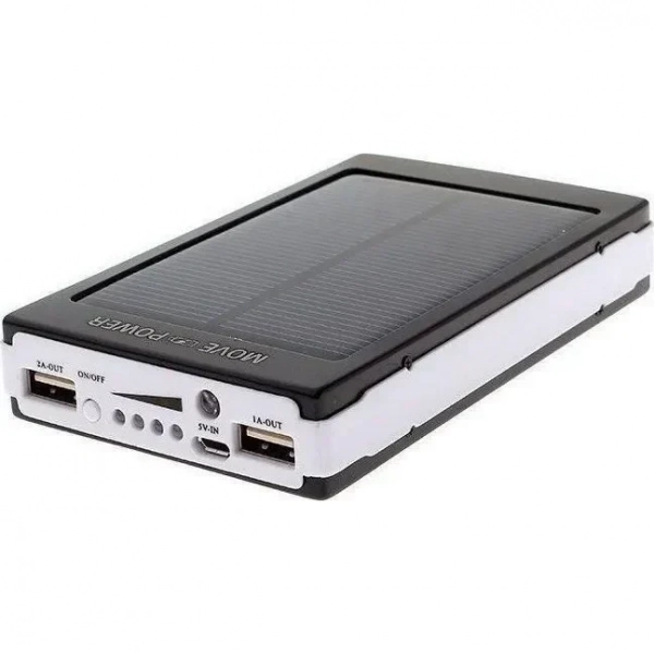 Ηλιακή Μπαταρία Φορτιστής και Φωτιστικό LED – Solar Power Bank 30000mAh Μαύρο