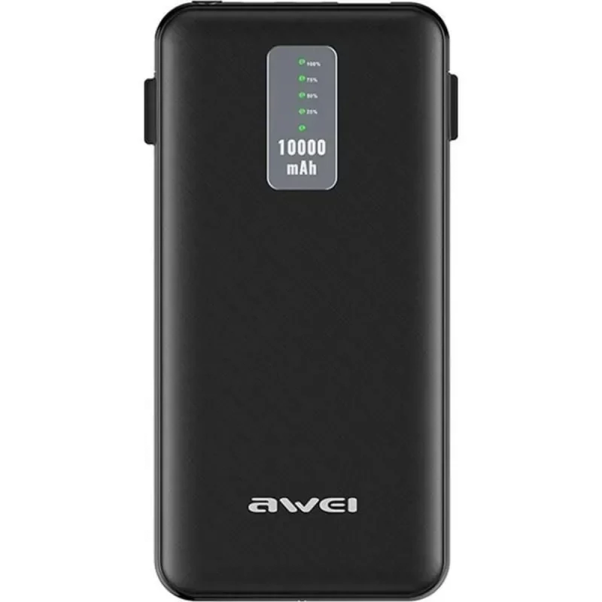 Power Bank 3 σε 1 10000mAh AWEI P11K, σε μαύρο χρώμα