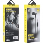 HandsFree Ακουστικά AWEI ES-390i, σε μαύρο χρώμα