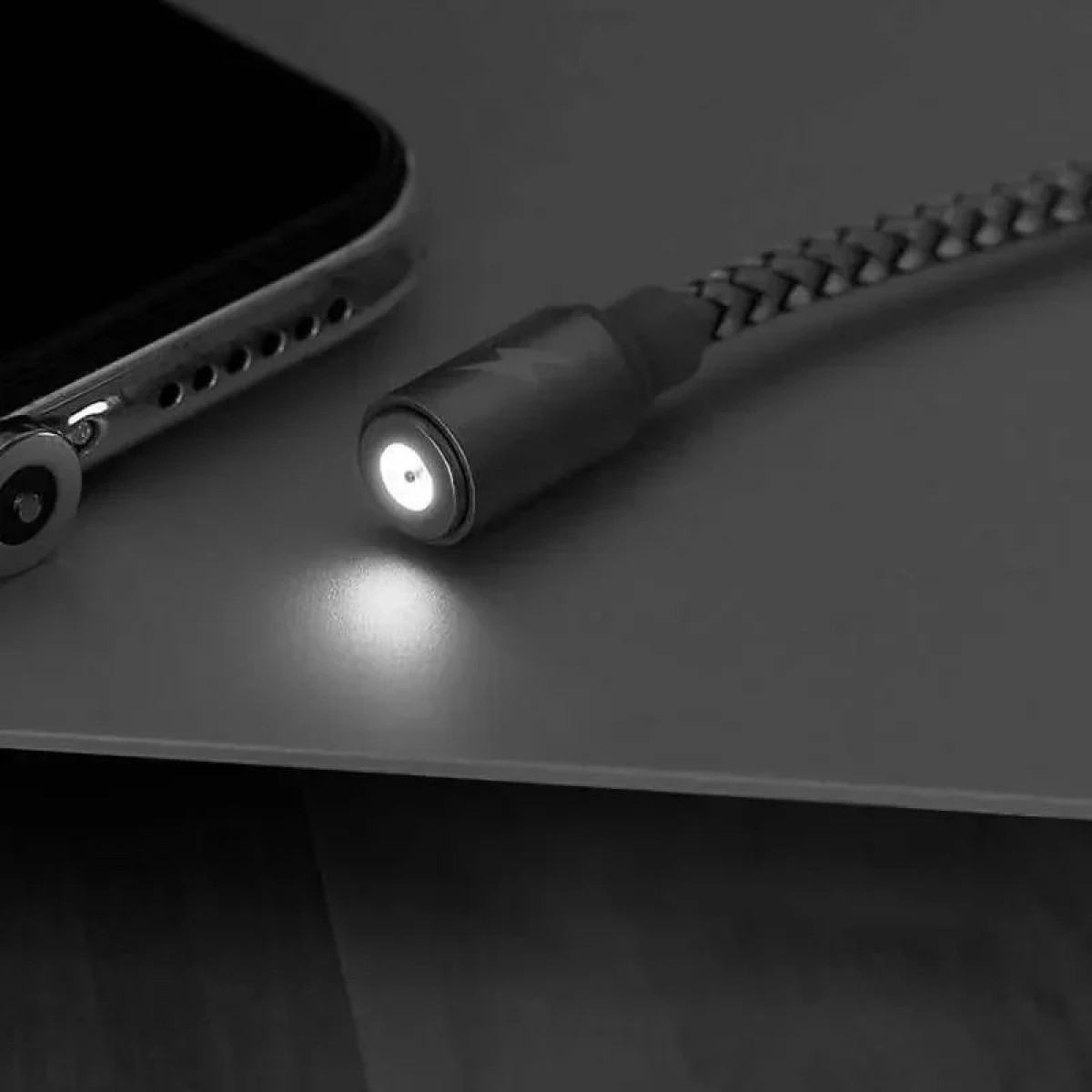 Μαγνητικό Καλώδιο Φόρτισης Remax Gravity RC-095a με Led 1m για Type C, σε μαύρο χρώμα