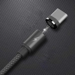 Μαγνητικό Καλώδιο Φόρτισης Remax Gravity RC-095a με Led 1m για Type C, σε μαύρο χρώμα