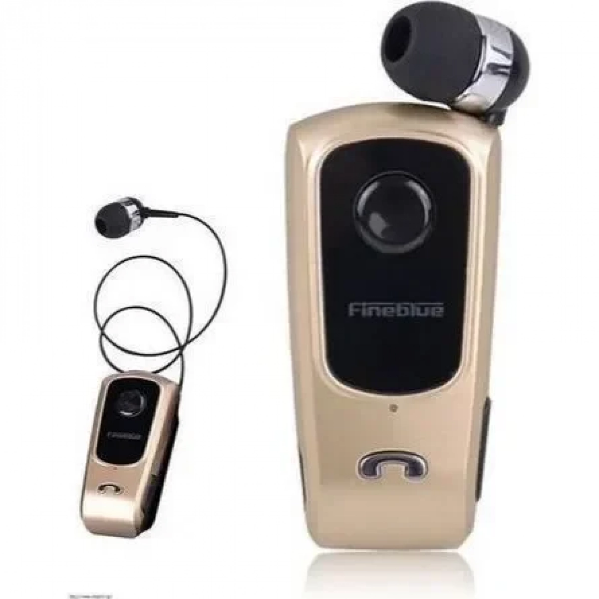 Ακουστικό Bluetoοth Hands Free Fineblue F920, σε χρυσό χρώμα