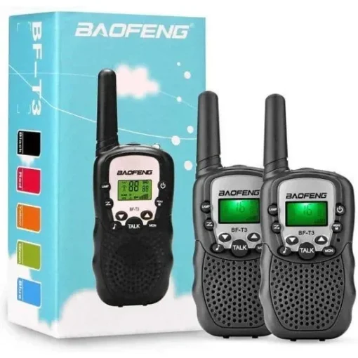 Baofeng BF-T3 Walkie Talkie LCD Μαύρο Εύρος Κάλυψης 3-5 km Μαύρο