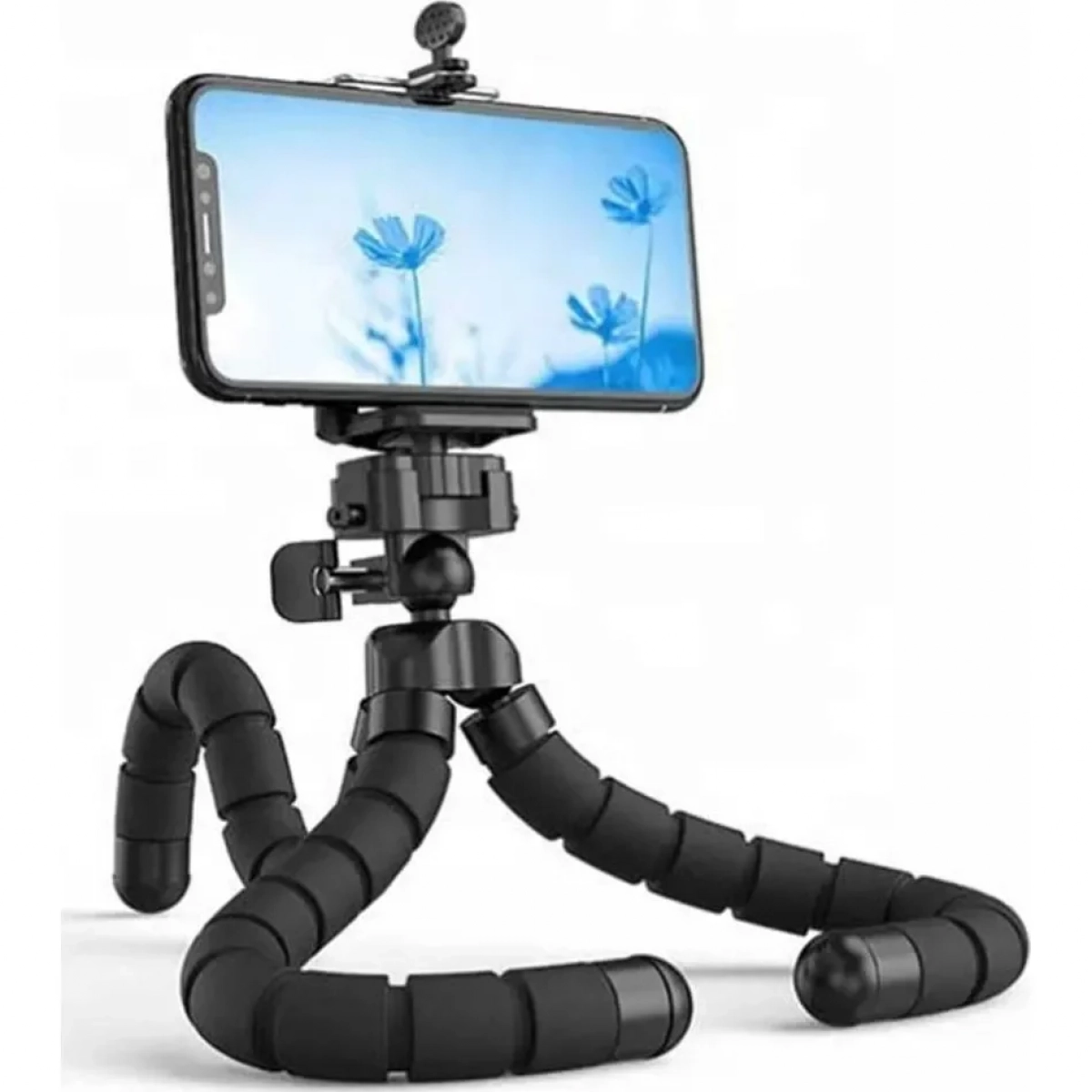 Bluetooth Χειριστήριο και Τρίποδο για Selfie Φωτογραφίες σε μαύρο χρώμα EZRA-ST04