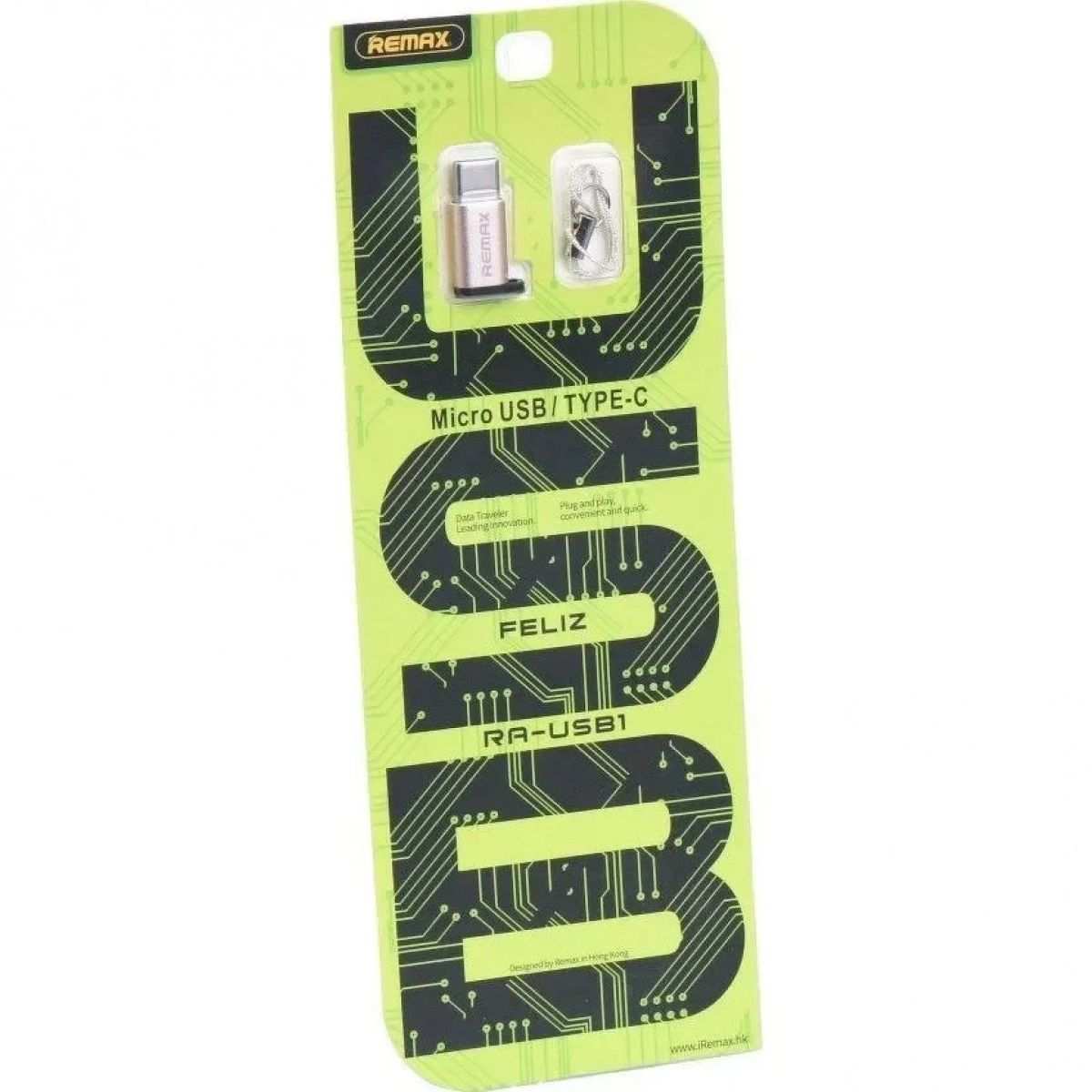 Αντάπτορας Remax Micro USB Female to USB Type-C Male RA-USB1, σε χρυσό χρώμα
