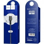 Καλώδιο Hoco X20 για Lightning to Usb 3m, σε μαύρο χρώμα