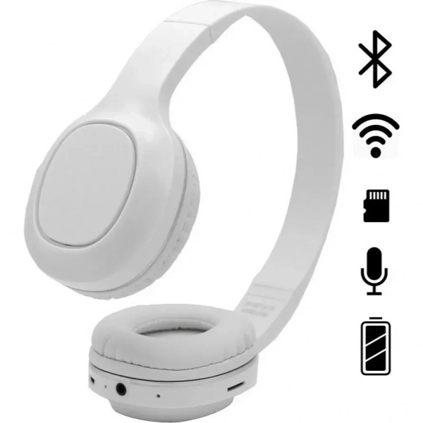 Ασύρματα Ακουστικά Bluetooth SY-BT1619, σε λευκό χρώμα