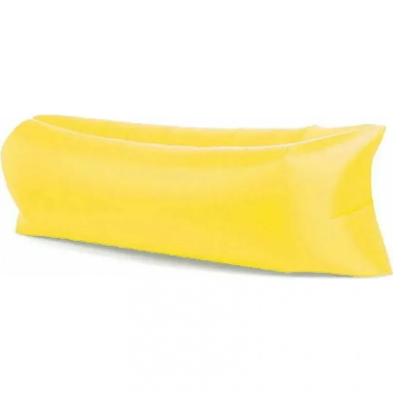 Φουσκωτό Στρώμα & Κάθισμα Ξαπλώστρα Lazy Bag Inflatable Air Sofa 240CM, σε κίτρινο χρώμα