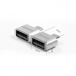 REMAX RA-OTG Αντάπτορας Micro USB Aρσενικό Σε USB Θηλυκό Host OTG, σε ασημί χρώμα