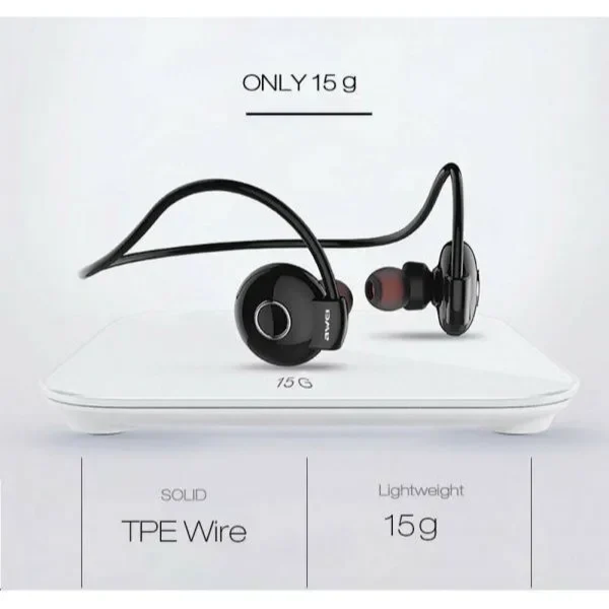 Ακουστικά Bluetooth Awei A845BL, σε μαύρο χρώμα