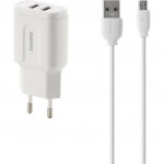 Φορτιστής και Καλώδιο Μεταφοράς Δεδομένων micro USB 2.4A remax RP-U22